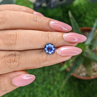 2.04 Ct. Blue Sapphire from Ceylon (Sri Lanka) Life Style