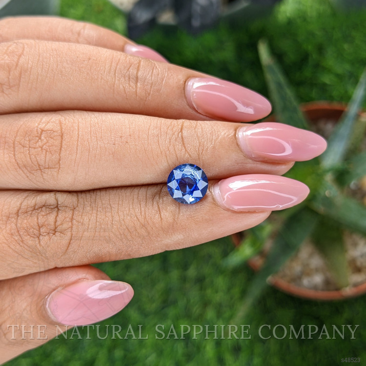 2.04 Ct. Blue Sapphire from Ceylon (Sri Lanka)