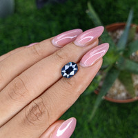 2.50 Ct. Greenish Blue Sapphire from Madagascar Life Style