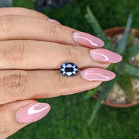 2.50 Ct. Greenish Blue Sapphire from Madagascar Life Style