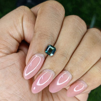 1.03 Ct. Bluish Green Sapphire from Madagascar Life Style