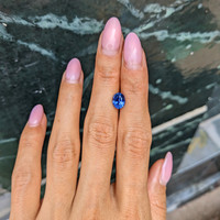 1.88 Ct. Blue Sapphire from Ceylon (Sri Lanka) Life Style