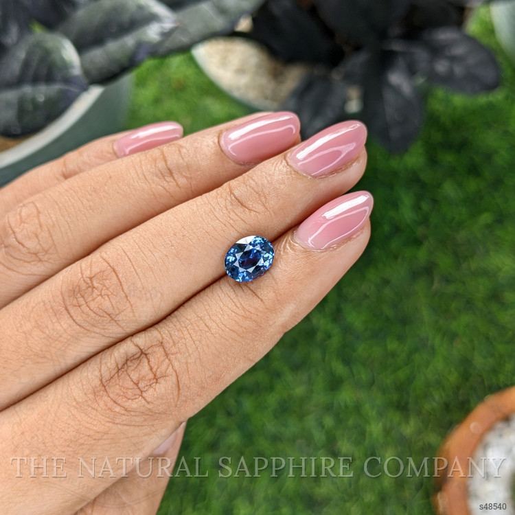 2.16 Ct. Greyish Blue Sapphire from Madagascar