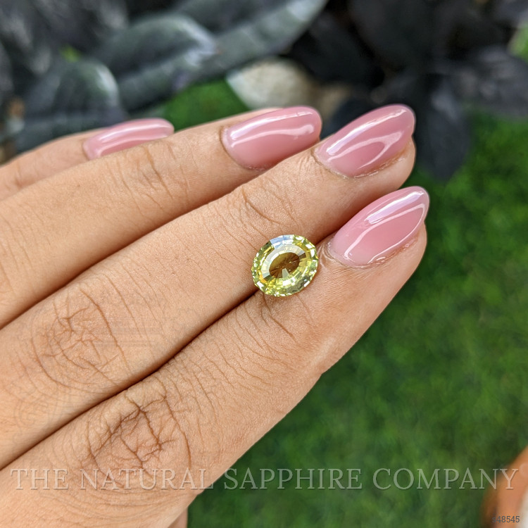 2.09 Ct. Greenish Yellow Sapphire from Madagascar