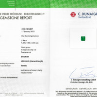 3.36 Ct. Emerald from Zambia Scan Report