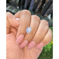 3.59 Ct. Bluish Grey Cabochon Star Sapphire from Ceylon (Sri Lanka) Life Style