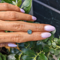 2.38 Ct. Bluish Green Sapphire from Montana Life Style