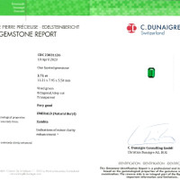 3.71 Ct. Emerald from Zambia Scan Report