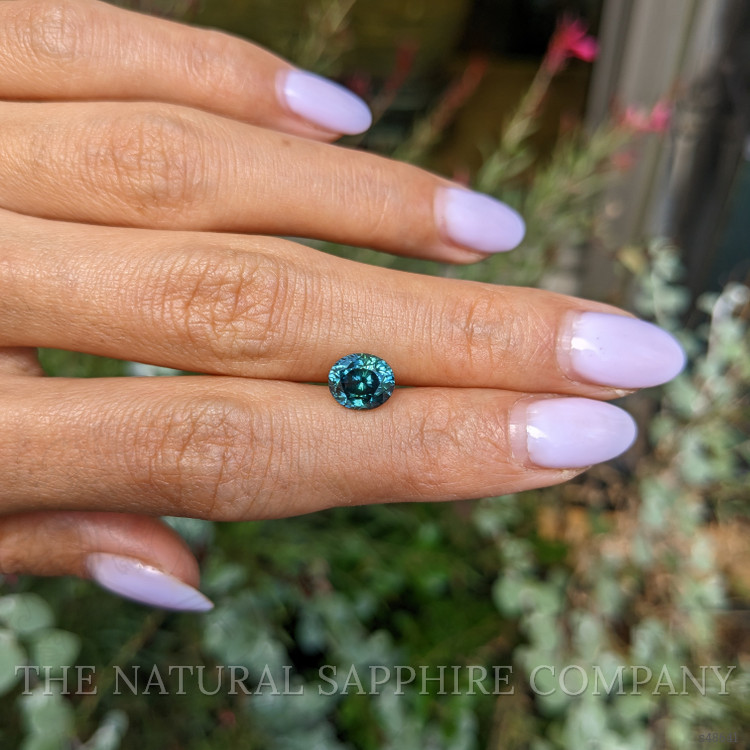 2.59 Ct. Bluish Green Sapphire from Montana
