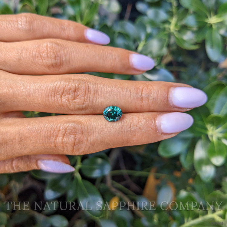 2.59 Ct. Bluish Green Sapphire from Montana