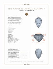 6.12 Ct. Emerald from Colombia 3 D Scan Report