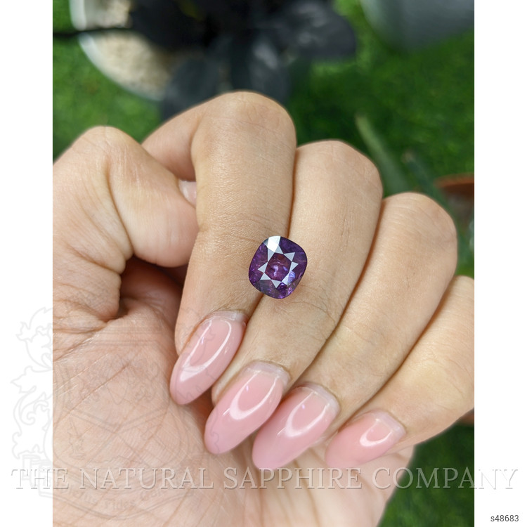 4.32 Ct. Pinkish Purple Sapphire from Tanzania