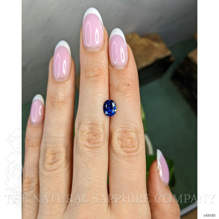 1.90 Ct. Blue Sapphire from Ceylon (Sri Lanka)