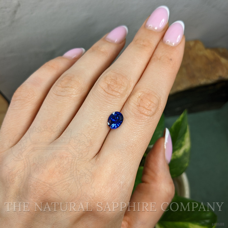 1.90 Ct. Blue Sapphire from Ceylon (Sri Lanka)