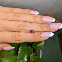 1.03 Ct. Purplish Pink Sapphire from Madagascar Life Style