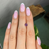 1.08 Ct. Pinkish Purple Sapphire from Madagascar Life Style