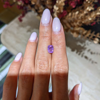 1.63 Ct. Pinkish Purple Sapphire from Madagascar Life Style