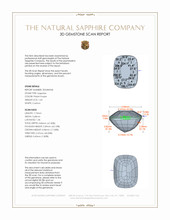 1.63 Ct. Pinkish Purple Sapphire from Madagascar 3 D Scan Report