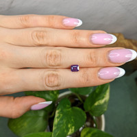 1.59 Ct. Pinkish Purple Sapphire from Madagascar Life Style