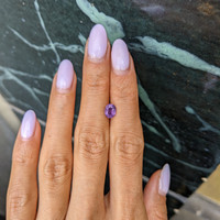 1.11 Ct. Pinkish Purple Sapphire from Madagascar Life Style