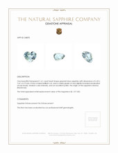 1.61 Ct. Greenish Blue Sapphire from Burma (Myanmar) Appraisal