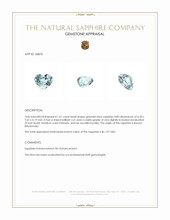 1.61 Ct. Greenish Blue Sapphire from Burma (Myanmar) Appraisal