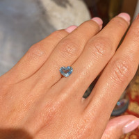 1.61 Ct. Greenish Blue Sapphire from Burma (Myanmar) Life Style
