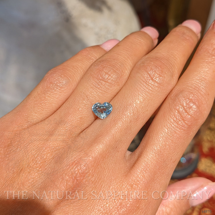 1.61 Ct. Greenish Blue Sapphire from Burma (Myanmar)