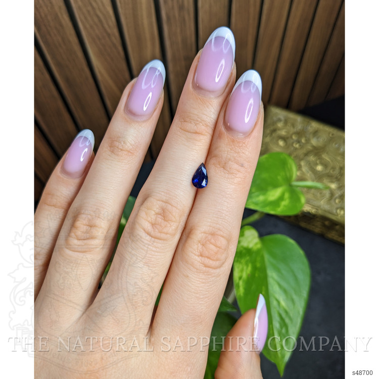 0.93 Ct. Blue Sapphire from Ceylon (Sri Lanka)
