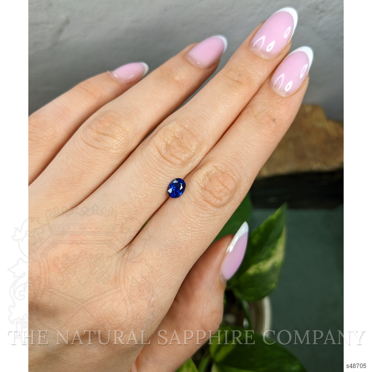 0.93 Ct. Blue Sapphire from Ceylon (Sri Lanka)