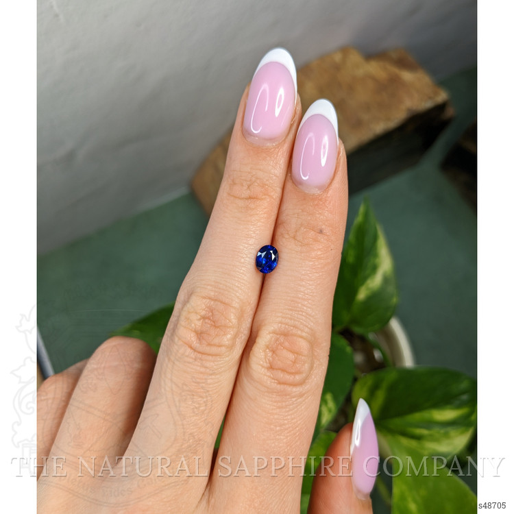 0.93 Ct. Blue Sapphire from Ceylon (Sri Lanka)