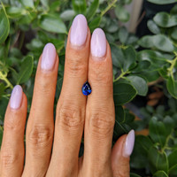 1.32 Ct. Blue Sapphire from Ceylon (Sri Lanka) Life Style