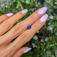 1.24 Ct. Blue Sapphire from Ceylon (Sri Lanka) Life Style