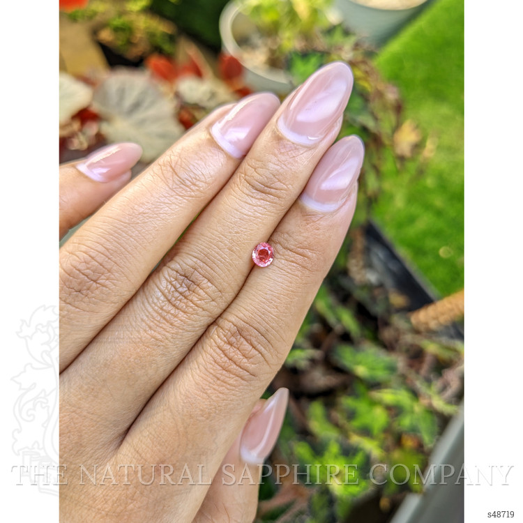 0.39 Ct. Peach Sapphire from Ceylon (Sri Lanka)