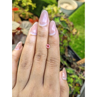 0.39 Ct. Peach Sapphire from Ceylon (Sri Lanka) Life Style