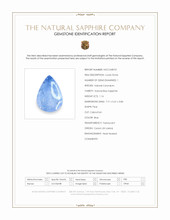 1.16 Ct. Blue Cabochon Sapphire from Ceylon (Sri Lanka) Scan Report