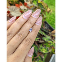 0.75 Ct. Purplish Pink Sapphire from Ceylon (Sri Lanka) Life Style
