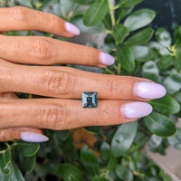 3.07 Ct. Green Sapphire from Madagascar Life Style