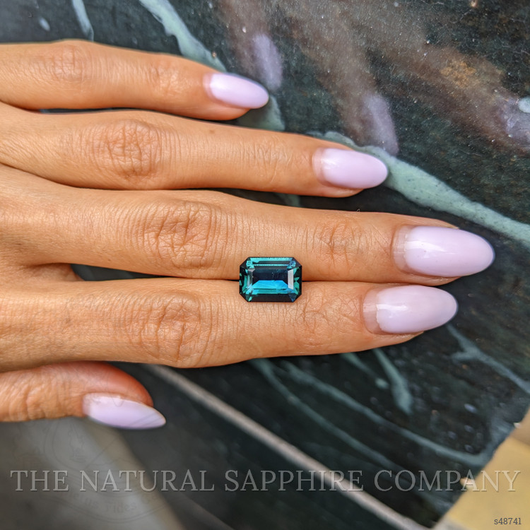 5.07 Ct. Bluish Green Sapphire from Madagascar