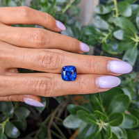 7.46 Ct. Blue Sapphire from Ceylon (Sri Lanka) Life Style