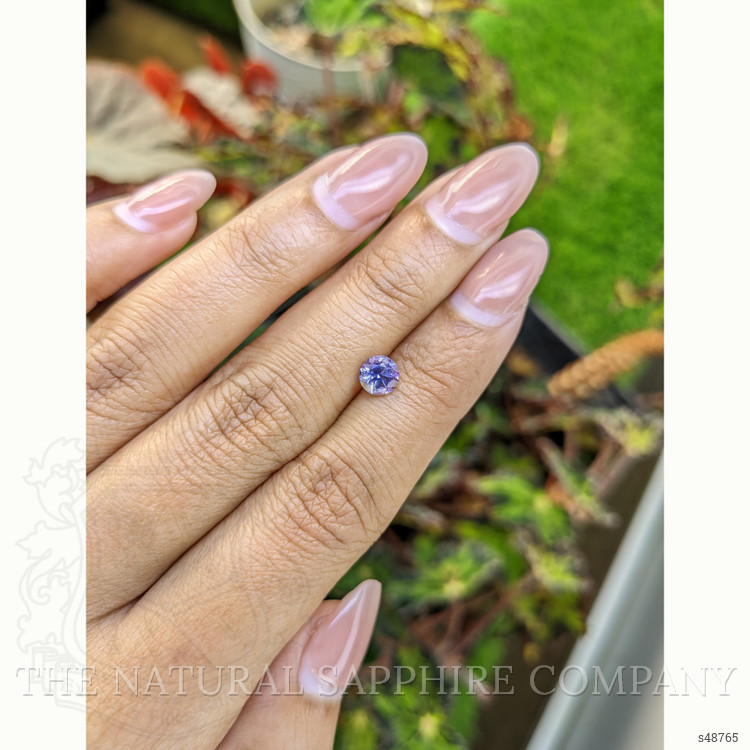 0.85 Ct. Bluish Purple Sapphire from Ceylon (Sri Lanka)