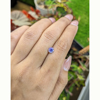 0.85 Ct. Bluish Purple Sapphire from Ceylon (Sri Lanka) Life Style