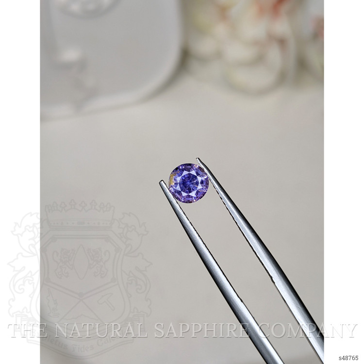 0.85 Ct. Bluish Purple Sapphire from Ceylon (Sri Lanka)