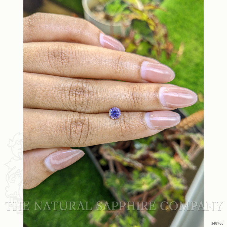 0.85 Ct. Bluish Purple Sapphire from Ceylon (Sri Lanka)
