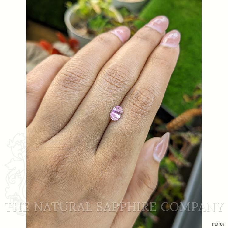 0.90 Ct. Purplish Pink Sapphire from Ceylon (Sri Lanka)