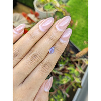0.59 Ct. Violet Sapphire from Ceylon (Sri Lanka) Life Style