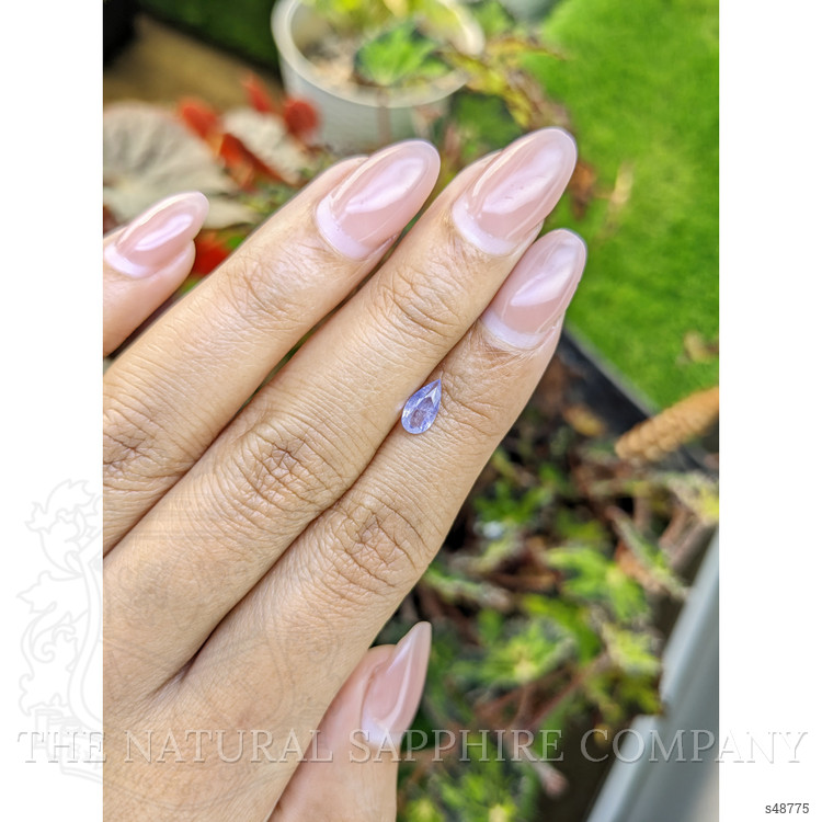 0.59 Ct. Violet Sapphire from Ceylon (Sri Lanka)