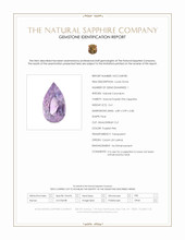 0.61 Ct. Purplish Pink Sapphire from Ceylon (Sri Lanka) Scan Report