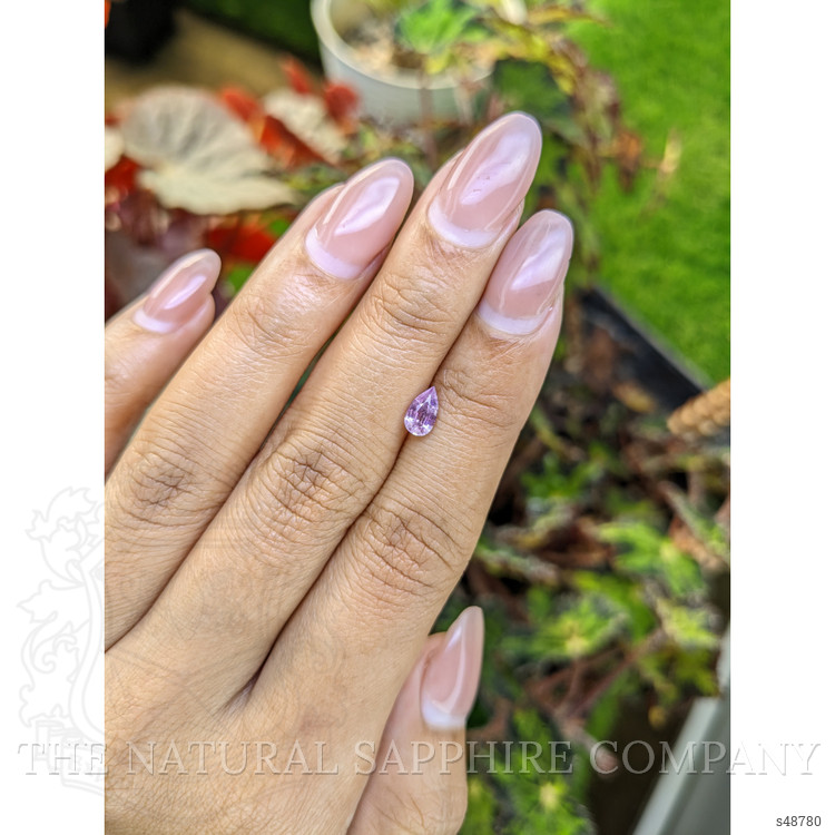 0.61 Ct. Purplish Pink Sapphire from Ceylon (Sri Lanka)