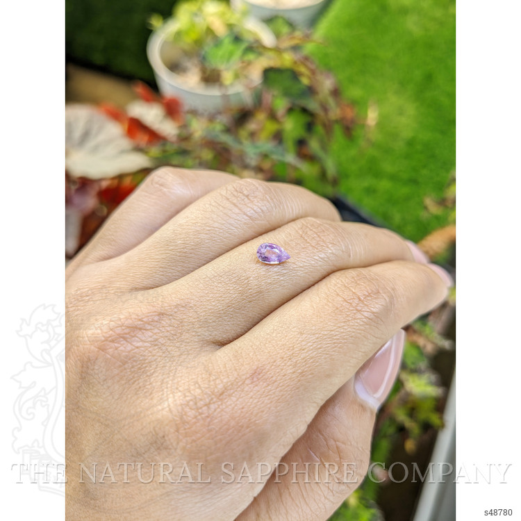 0.61 Ct. Purplish Pink Sapphire from Ceylon (Sri Lanka)